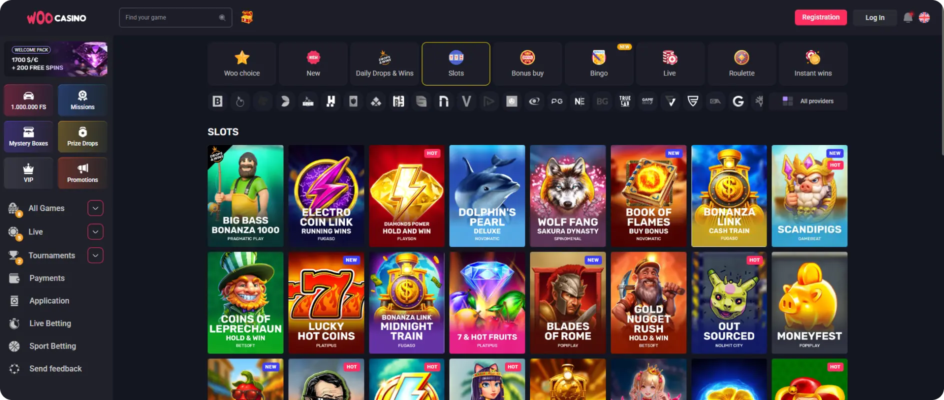 Woo Casino Games